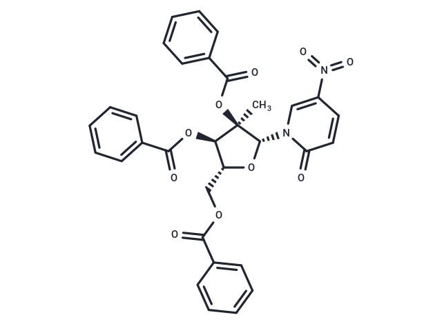 1-(2,3,5-Tribenzoyl-2-C-b-methyl-b-D-ribofuranosyl)-5-nitropyridine-2(1H)-one