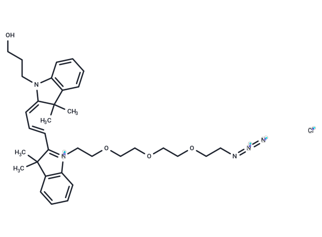 N-Hydroxypropyl-N’-(azide-PEG3)-Cy3
