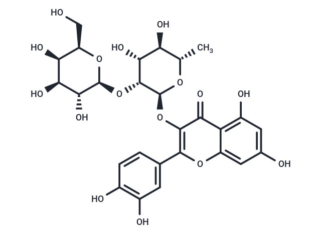 Quercetin 3-galactosyl(1→2)rhamnoside