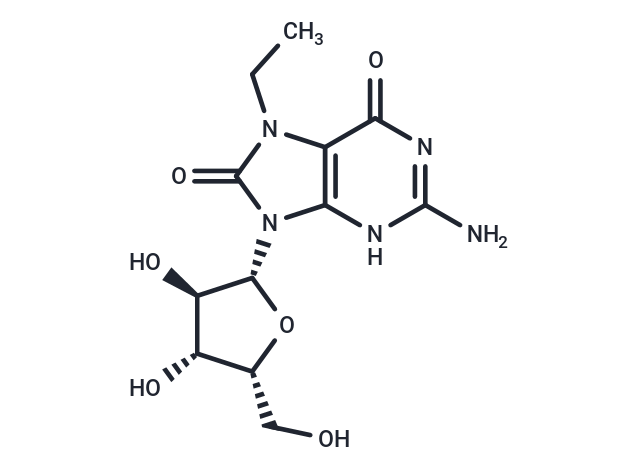 7-Ethyl-7,8-dihydro-8-oxo-9-(beta-D-xylofuranosyl)guanine