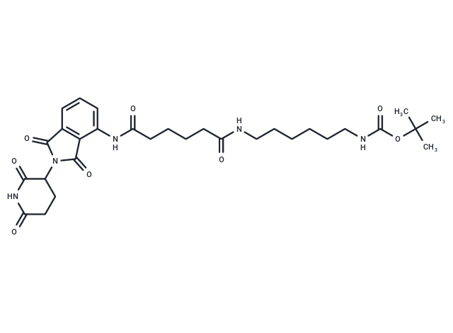 Pomalidomide-amido-C4-amido-C6-NH-Boc