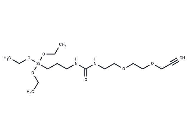 Propargyl-PEG2-urea-C3-triethoxysilane