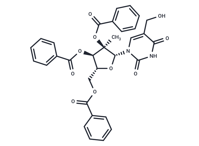 2’,3’,5’-Tri-O-benzoyl-5-hydroxymethyl-2’-C-methyluridine