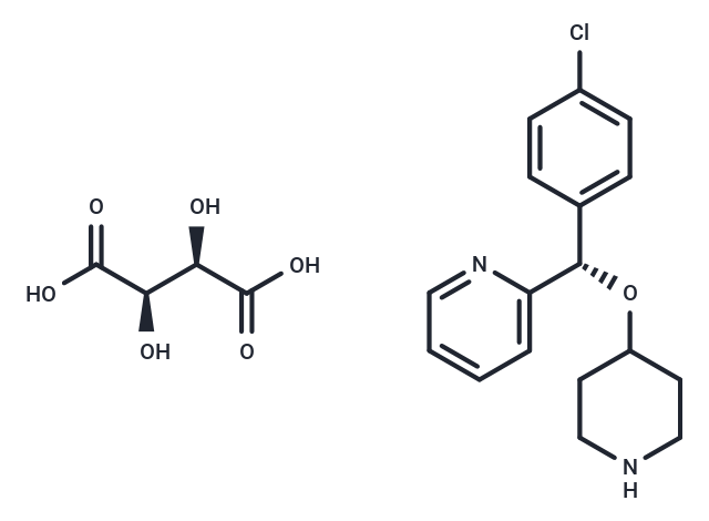 (S)-2-((4-Chlorophenyl)(piperidin-4-yloxy)methyl)pyridine (2R,3R)-2,3-dihydroxysuccinate