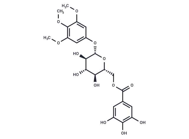 3,4,5-Trimethoxyphenyl-(6-O-galloyl)-O-beta-D-glucopyranoside