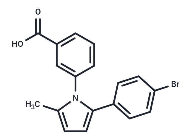 Benzoic acid, m-(2-(p-bromophenyl)-5-methylpyrrol-1-yl)-