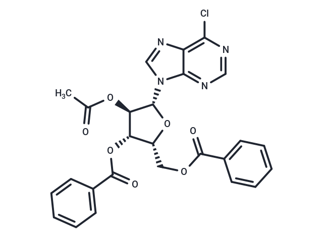 6-chloro-purine-9-b-D-(2-O-acetyl-3,5-di-O-benzoyl)xylo-furanoside