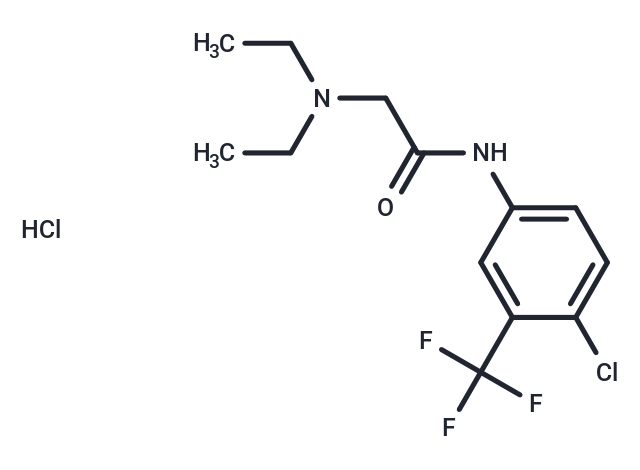 m-Acetotoluidide, 4'-chloro-2-(diethylamino)-alpha,alpha,alpha-trifluoro-, hydrochloride