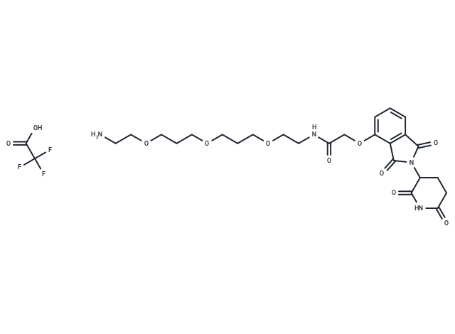 Thalidomide-O-amido-PEG1-(C1-​PEG)2-C2-NH2