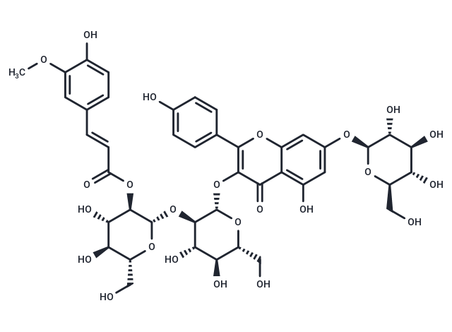 Kaempferol 3-(2-feruloylsophoroside) 7-glucoside