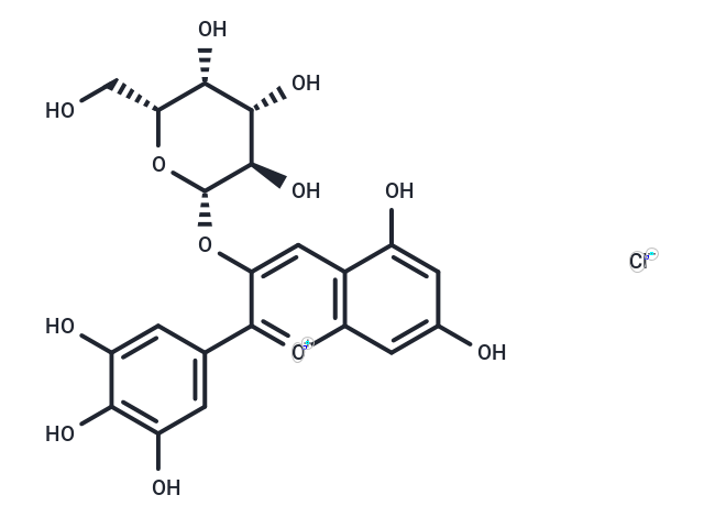 Delphinidin-3-O-galactoside chloride