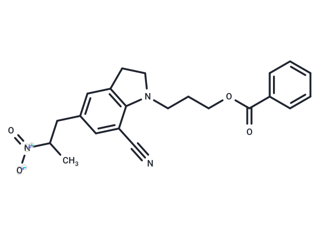3-(7-Cyano-5-(2-nitropropyl)indolin-1-yl)propyl benzoate