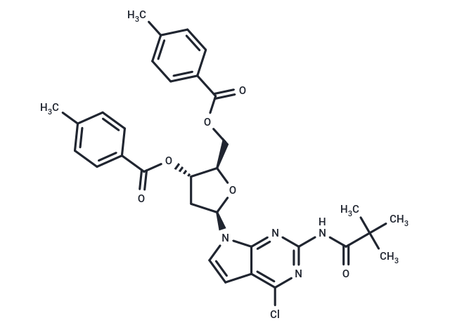 2-Amino-4-chloro-N2-pivaloyl-7-[2-deoxy-3,5-di-O-(4- methylbenzoyl)-b-D-ribofuanosyl]-7H-pyrrolo[2,3-d]pyrimidine