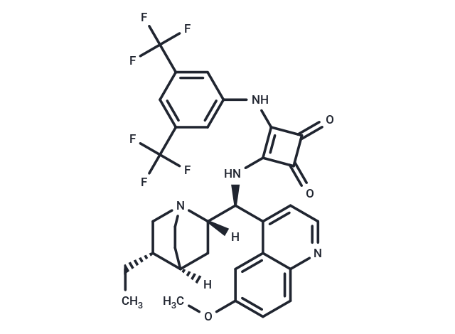 3-[[3,5-Bis(trifluoromethyl)phenyl]amino]-4-[[(8α,9S)-10,11-dihydro-6'-methoxycinchonan-9-yl]amino]-3-cyclobutene-1,2-dione
