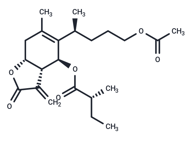 1-O-Acetyl-6alpha-O-(2-methylbutyryl)britannilactone