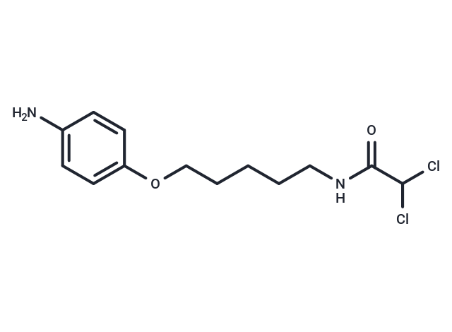 Acetamide, N-(5-(p-aminophenoxy)pentyl)-2,2-dichloro-