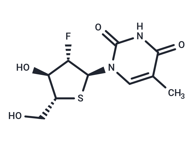 2'-Deoxy-2'-fluoro-5-methyl-4'-thio-a-D-arabinouridine