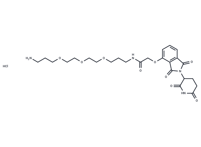 Thalidomide 4'-oxyacetamide-alkylC1-PEG3-alkylC3-amine