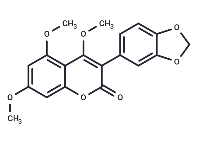 3-(1,3-benzodioxol-5-yl)-4,5,7-trimethoxy-2H-chromen-2-one
