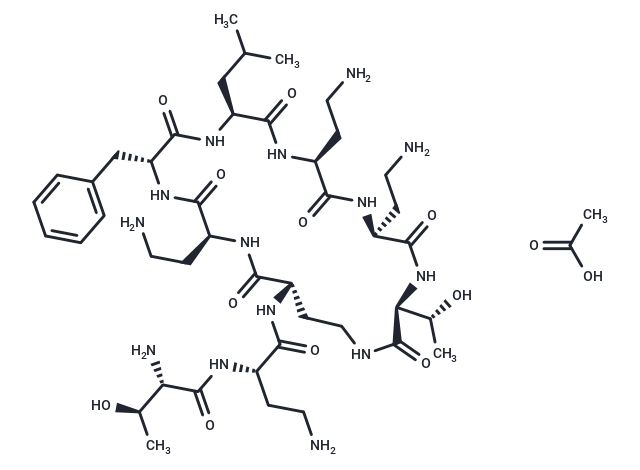 Polymyxin B nonapeptide acetate