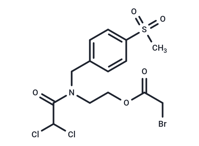 Acetic acid, bromo-, 2-((dichloroacetyl)((4-(methylsulfonyl)phenyl)methyl)amino)ethyl ester