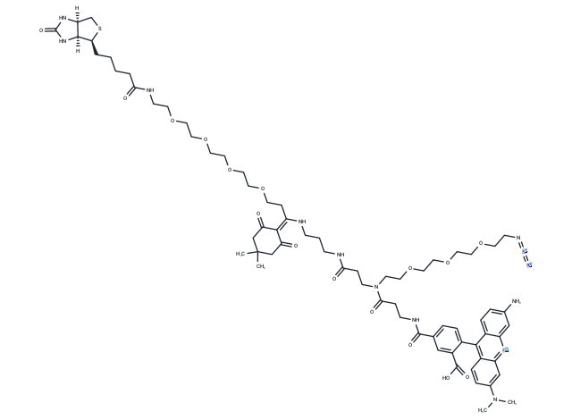 Biotin-PEG4-Dde-TAMRA-PEG3-Azide