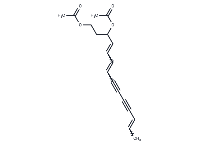 (4E,6E,12E)-Tetradecatriene -8,10-diyne-1,3-diol diacetate