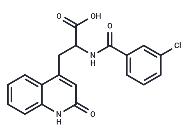 2-(3-Chlorobenzamido)-3-(2-oxo-1,2-dihydroquinolin-4-yl)propanoic acid