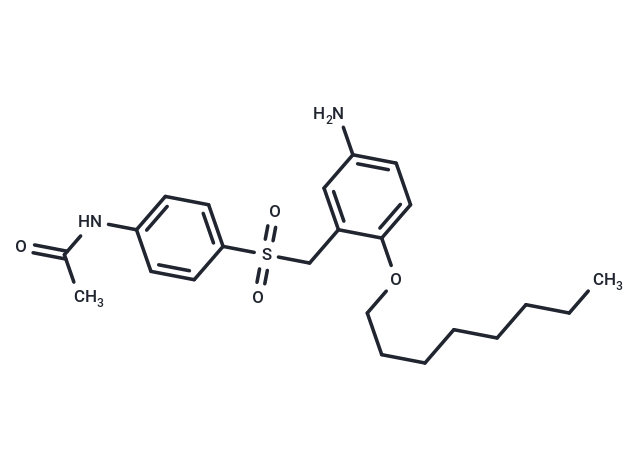 Acetamide, N-(4-((5-amino-2-(octyloxy)phenyl)methyl)sulfonyl)-