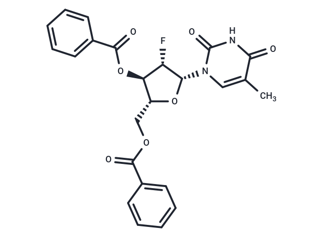 3’,5’-Di-O-benzoyl-2’-deoxy-2’-fluoro-5-methyl-beta-D-arabinouridine