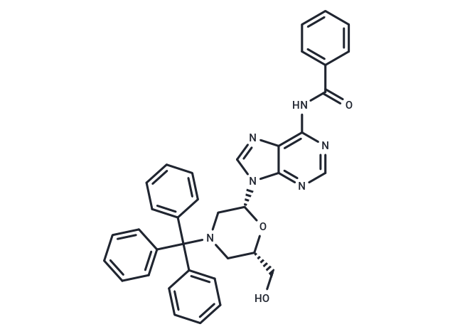 N6-Benzoyl-7’-OH-N-trityl morpholino adenosine