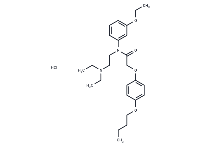 m-Acetophenetidide, 2-(p-butoxyphenoxy)-N-(2-(diethylamino)ethyl)-, monohydrochloride