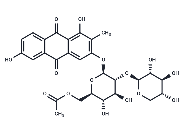 1,3,6-Trihydroxy-2-methyl-9,10-anthraquinone-3-O-(6'-O-acetyl)-beta-D-xylopyranosyl-(1->2)-beta-D-glucopyranoside