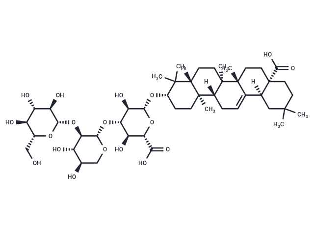 Oleanolic acid-3-O-glucosyl(1-2)xylyl(1-3)glucosiduronic acid