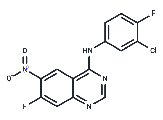 N-(3-Chloro-4-fluorophenyl)-7-fluoro-6-nitroquinazolin-4-amine