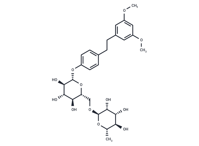 1-(3',5'-dimethoxy)phenyl-2-[4''-O-beta-D-glucopyranosyl (6->1)-O-alpha-L-rhamnopyranosyl]phenylethane