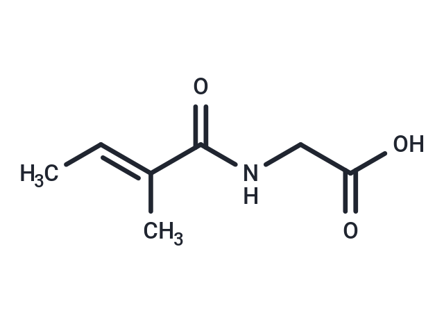 (E)-2-(2-Methylbut-2-enamido)acetic acid