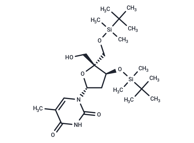 3’,5’-Bis(O-t-butyldimethylsilyl)-4’-C-hydroxymethyl thymidine