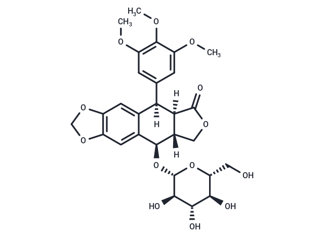 Podophyllotoxin 4-O-glucoside
