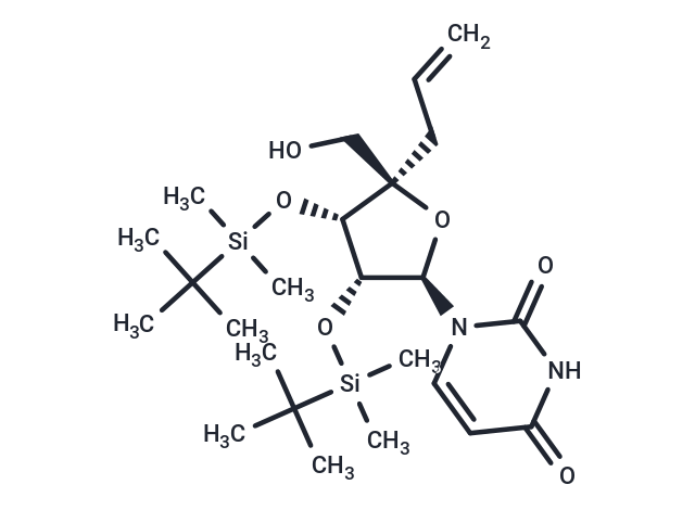 4’-alpha-C-Allyl-2’,3’-bis(O-t-butyldimethylsilyl)uridine