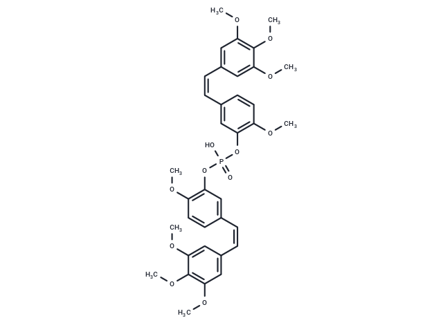 Bis(2-methoxy-5-((Z)-3,4,5-trimethoxystyryl)phenyl) hydrogen phosphate