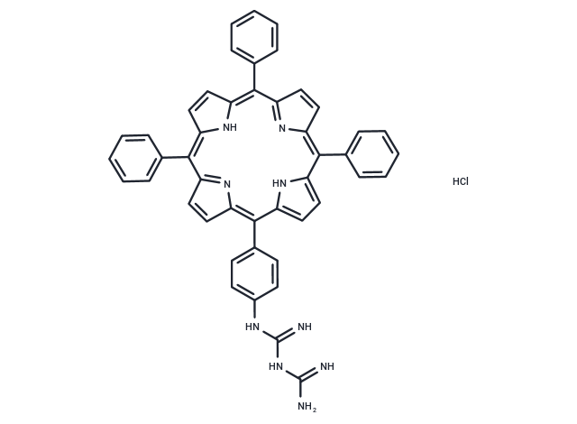 Biguanidinium-porphyrin