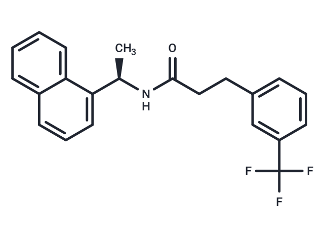 (R)-N-(1-(Naphthalen-1-yl)ethyl)-3-(3-(trifluoromethyl)phenyl)propanamide