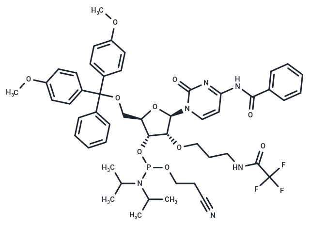 N4-Benzoyl-5’-O-DMTr-2’-O-(N3-trifluoroacetyl) aminopropyl cytidine 3’-CED phosphoramidite