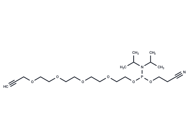 Propargyl-PEG5-1-o-(b-cyanoethyl-n,n-diisopropyl)phosphoramidite