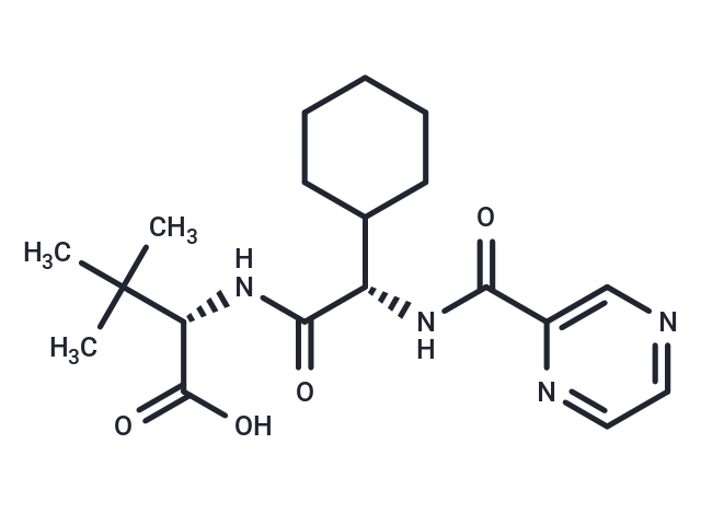 (S)-2-((S)-2-Cyclohexyl-2-(pyrazine-2-carboxamido)acetamido)-3,3-dimethylbutanoic acid