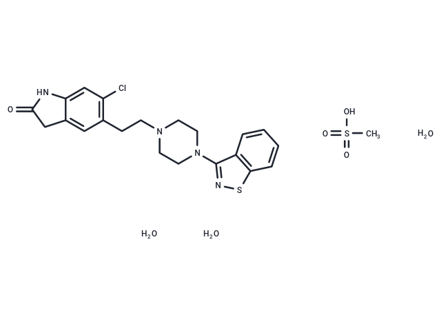 Ziprasidone mesylate trihydrate