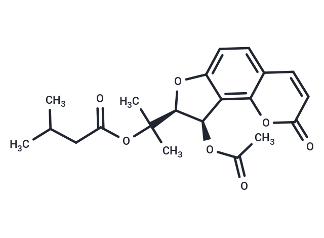 9-Acetyl-O-isovaleroyldihydrooroselol.