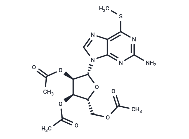 2’,3’,5’-Tri-O-acetyl-6-S-methyl-6-thio-guanosine