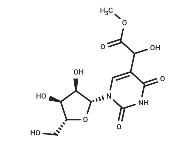 5-(1-Hydroxy)(methoxycarbonyl)methyl   uridine